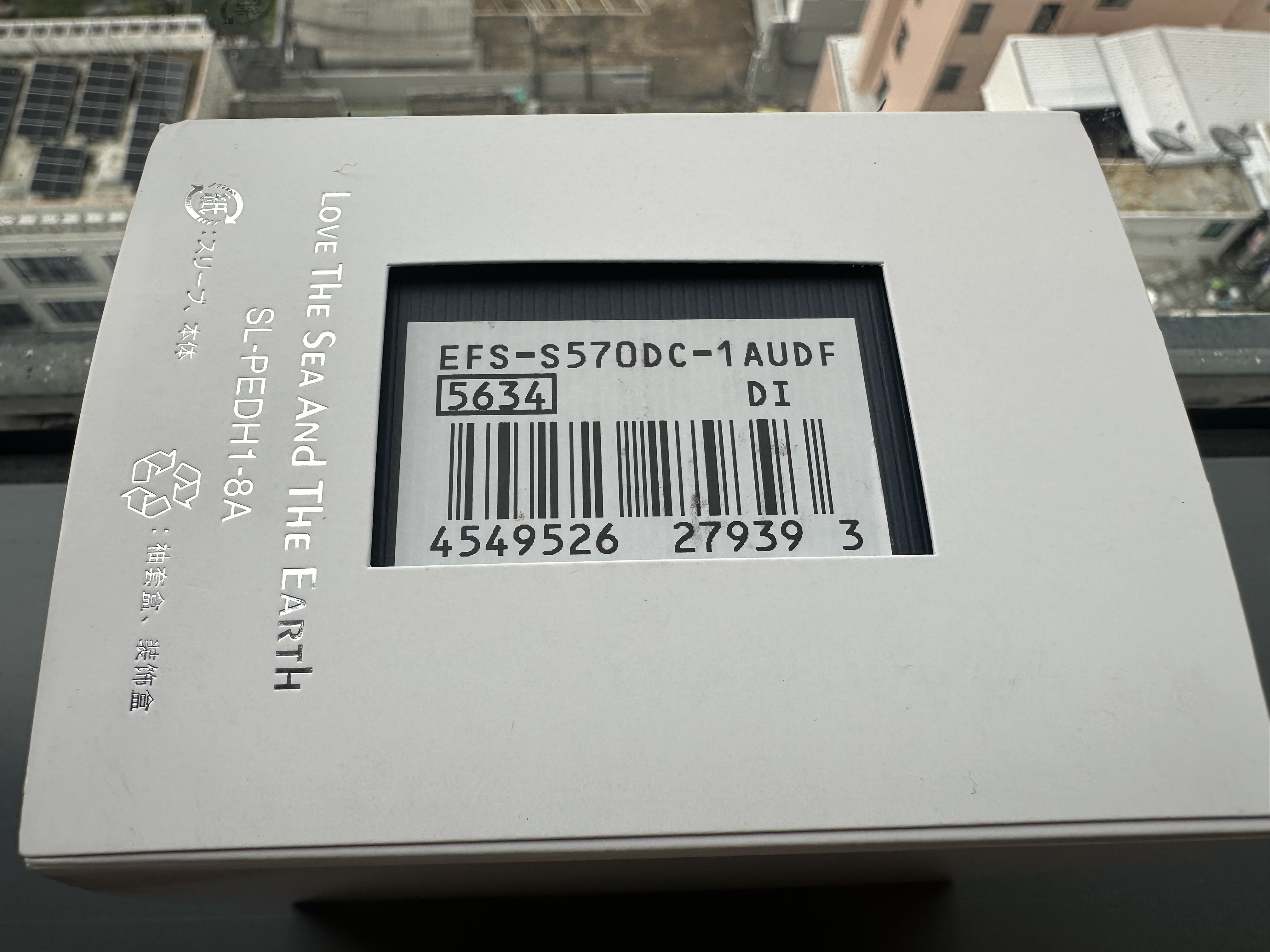 ป้ายและบาร์โค้ด Casio Edifice EFS-S570DC-1AUDF